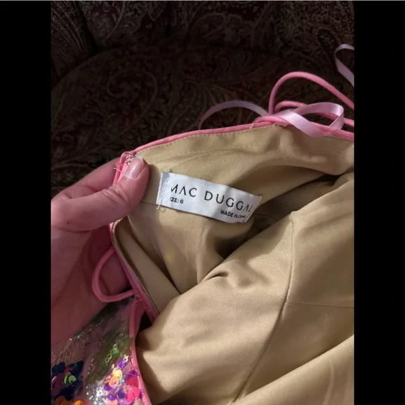 Mac Duggal Sequin Floral Gown - Picture 11 of 11